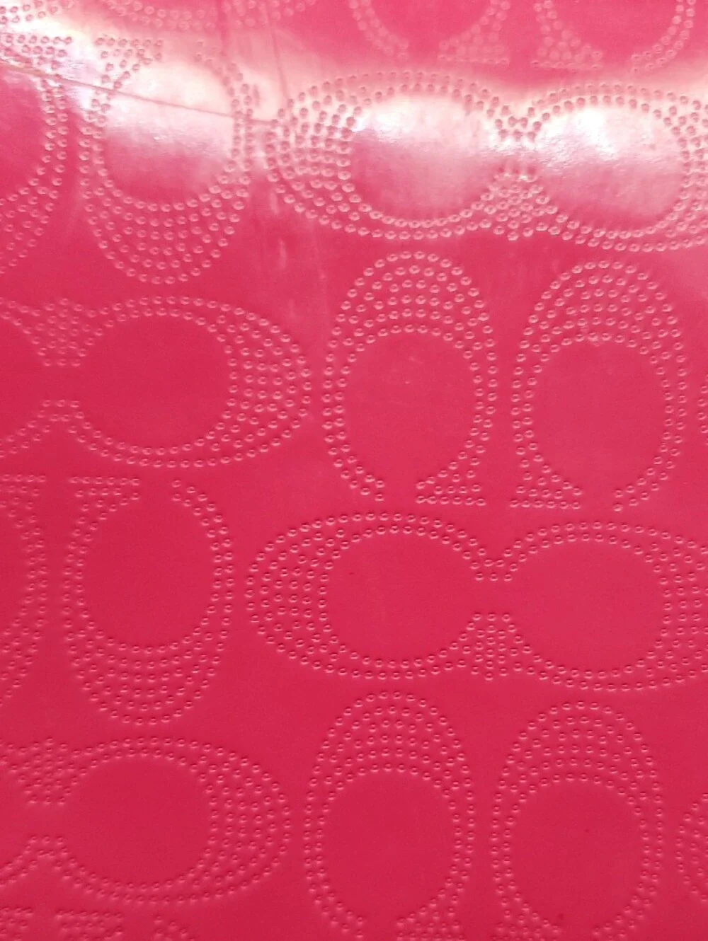 Coach Pink Signature Heart Zip Wallet